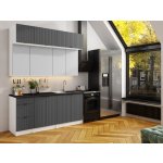 FRONTI Kuchyňská linka WALOS 180 cm Grafit/Popel – Zboží Dáma