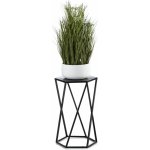 HowHomely Stojan na květiny Hexagon 40 x 24 x 27 cm černá – Hledejceny.cz