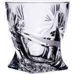 Crystalite Bohemia Bohemia Crystal broušené sklenice na whisky Quadro brus Mašle 6 x 340 ml – Zboží Dáma