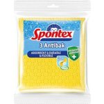 Spontex 3 Antibak antibakteriální houbová utěrka žlutá 18,5 x 20,5 cm 3 ks – Sleviste.cz