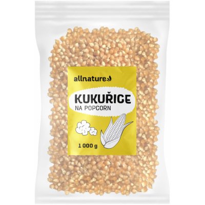 Allnature Kukuřice na popcorn 1 kg – Sleviste.cz