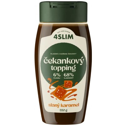 4Slim Čekankový topping s příchutí slaného karamelu 330 g – Zbozi.Blesk.cz