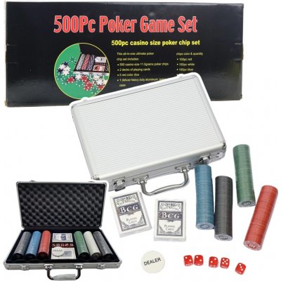 RKToys Pokerový set 500 ks v hliníkovém kufříku – Sleviste.cz