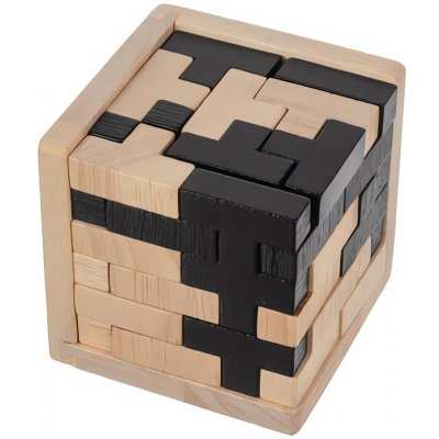 Kruzzel 24742 Dřevěný hlavolam kostka – Zboží Dáma