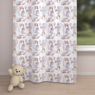 Biante Dětský bavlněný závěs Sandra SA-284 Hnědé sovy 150x220 cm – Hledejceny.cz