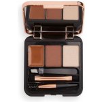 Makeup Revolution London Brow Sculpt Kit set a paletka na obočí Medium Brown 2,2 g – Hledejceny.cz