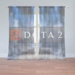 Sablio Záclony DOTA 2 Modrá: 2ks 150x250cm – Hledejceny.cz