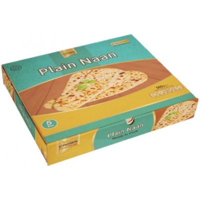 Indický chlebové placky naan mražené 5ks 500 g – Zbozi.Blesk.cz