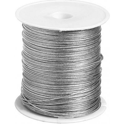 Ocelové lanko šedé, 0,8 mm, 1 kg (500 m) – Hledejceny.cz