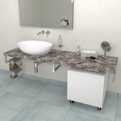 Sapho AVICE deska 120 x 50 cm šedý kámen AV1210 – Zboží Dáma
