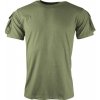 Army a lovecké tričko a košile Tričko Kombat tactical Velcro krátký rukáv zelené