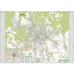 Brno - nástěnná mapa 135 x 95 cm, laminovaná s 2 lištami – Hledejceny.cz