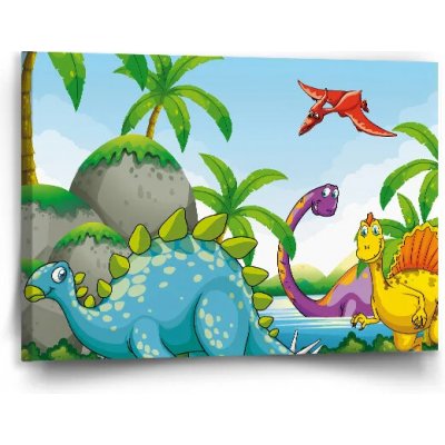 Sablio Obraz Dinosauři 3 - 90x60 cm – Hledejceny.cz