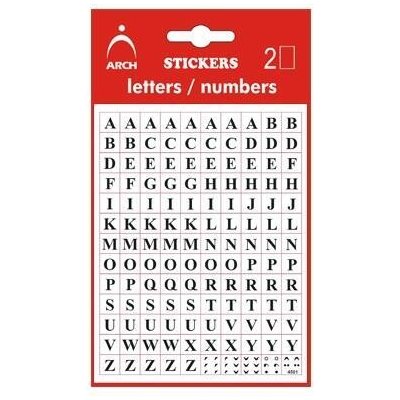 Samolepky Čísla 0 9 14 mm 2 archy – Zboží Mobilmania