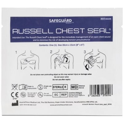 Prometheus Medical Russell Chest Seal - hrudní chlopeň – Zboží Mobilmania