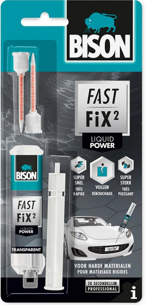 Bison Fast fix Power 10 g transparentní