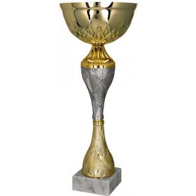 Kovový pohár Zlato-stříbrný 23 cm 8 cm – Hledejceny.cz