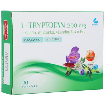 Setaria L-Tryptofan 200 mg+šafrán+mučenka 30 tablet – Hledejceny.cz