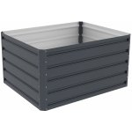 Vyvýšený záhon G21 Daisy 100 x 80 x 52 cm plechový antracitový – Sleviste.cz