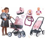 Smoby Set trojkombinace Powder Pink 3in1 Maxi Cosi & Quinny s jídelní židlí a panenkou – Hledejceny.cz
