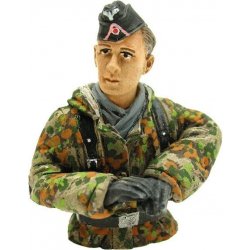 TORRO 1/16 figurka německého velitele tanku letní kamufláž z 2 sv. války ručně malovaný