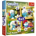 Trefl 4v1 Život ve Šmoulí vesnici 35 48 54 70 dílků – Zboží Mobilmania