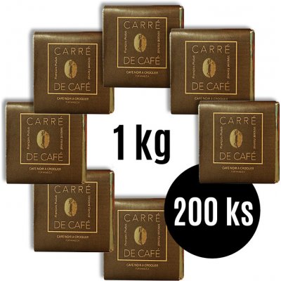 Francois Pralus Minikávolády Carre de Cafe Noir 1 kg