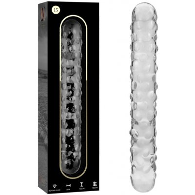 Ibiza Nebula Model 15 Dildo Borosilicate Glass 18.5 x 3 cm Clear