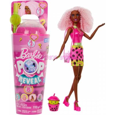 Mattel Barbie Pop! Série Reveal Bubble Tea Berry Bliss – Zboží Dáma