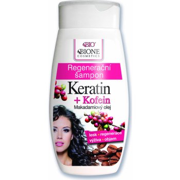 BC Bione Cosmetics Keratin kofein regenerační šampon Macadamia Oil 250 ml