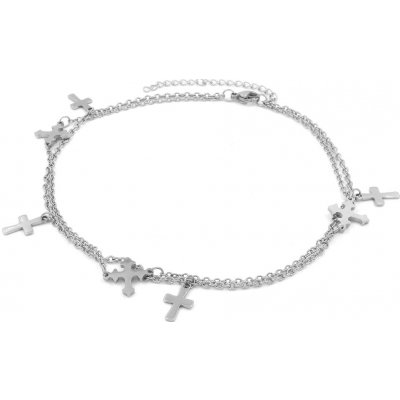 BRUNOshop Dvojitý řetízek na nohu S3017 – Zboží Dáma