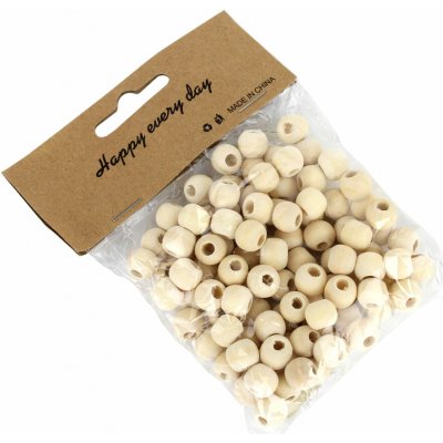 Dřevěný korálek přírodní - 10mm/sáček cca 100ks – Hledejceny.cz