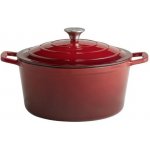 APS Litinový hrnec s poklicí 5 STARS 28 cm, 6 l, červený – Zboží Dáma