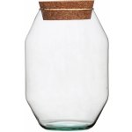 ecoglassworks Skleněná dóza Verbena s korkovým špuntem, 22x14 cm – Hledejceny.cz