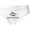 Kalhotky Fox s potiskem Sensitive content citlivý obsah dámské Bílá