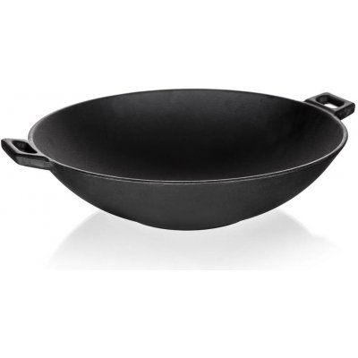 Banquet Pánev WOK litinová EXCELLENT průměr 36,5 cm černá – Hledejceny.cz