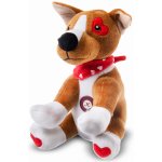 JK ANIMALS plyšový pejsek JEJKI k mezinárodnímu dni psů pískací 23 cm – Zbozi.Blesk.cz