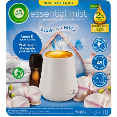 Air Wick aroma difuzér + náplň Prádlo a bílá orchidej 20 ml – Hledejceny.cz