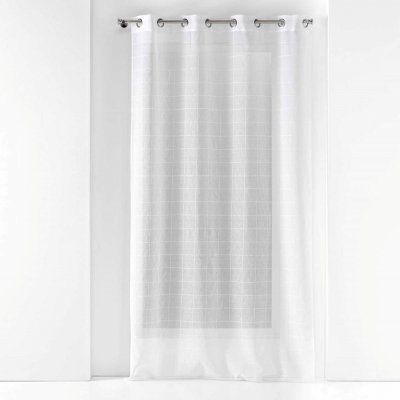 Douceur d'intérieur Záclona s oky FANTASY, čtvercový vzor, 140 x 240 cm bílá – Hledejceny.cz