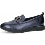 Tamaris dámské kožené polobotky tmavomodré – Zboží Dáma