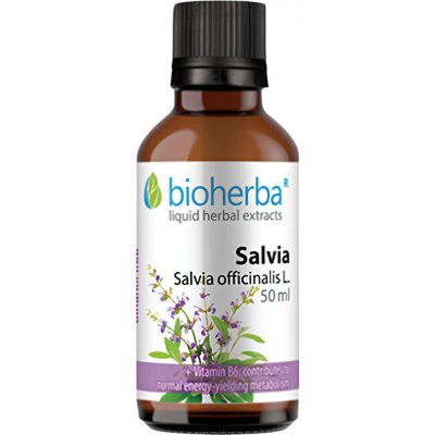 Šalvia - tinktúra kvapky - 50 ml - Bioherba – Hledejceny.cz