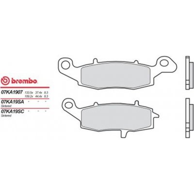 Přední brzdové destičky Brembo Suzuki 750 GSR 2011 - 2016 směs SA | Zboží Auto