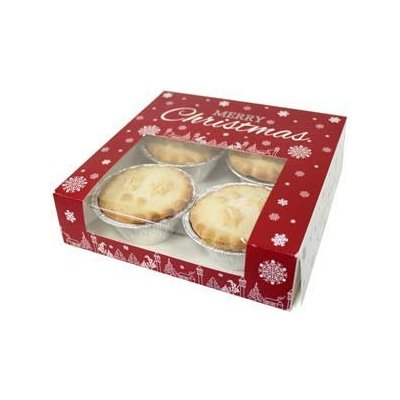 Krabička vánoční na cukroví, koláčky 17 x 17 x 4,5 cm – Zboží Dáma
