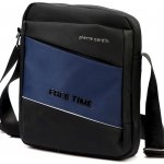 Pierre Cardin Značková pánská taška přes rameno modro černá TP117112 – Zboží Dáma