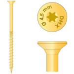 Konstrukční tesařský vrut 4,5x60 TORX T20 Zn ZH zápustná hlava (200 ks/bal) – Hledejceny.cz