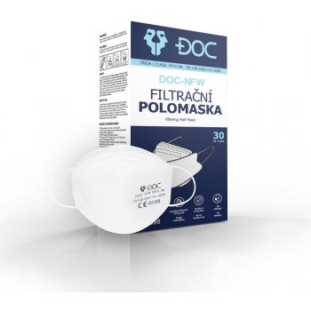 DOC DOC-NFW 3D Polomaska respirátor FFP2 NR 30 ks