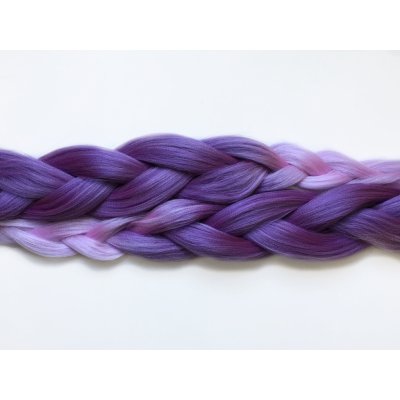 Kanekalon Easy Braid a Miss Rola Barva: L-PURPLE/LAVENDER (purple-lavender shaded, ombré fialová-levandulová), Značka: Miss Rola – Sleviste.cz