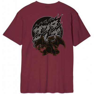 Santa Cruz triko Pokemon Fire Type 3 T-Shirt Maroon