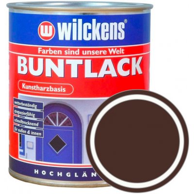 WILCKENS Syntetická vrchní barva v lesku BUNTLACK HOCHGLAENZEND 750 ml RAL 8017 - čokoládová hnědá – Zbozi.Blesk.cz