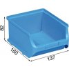 Úložný box Allit Plastové boxy na drobný materiál 137x160x82 mm modré